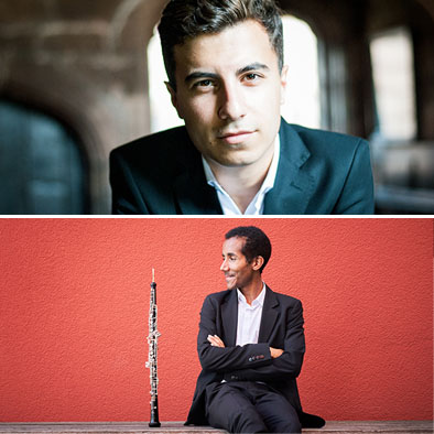 Iyad Sughayer, <span style="font-style:italic;">piano</span>, with Armand Djikoloum, <span style="font-style:italic;">oboe</span> at Thaxted Festival